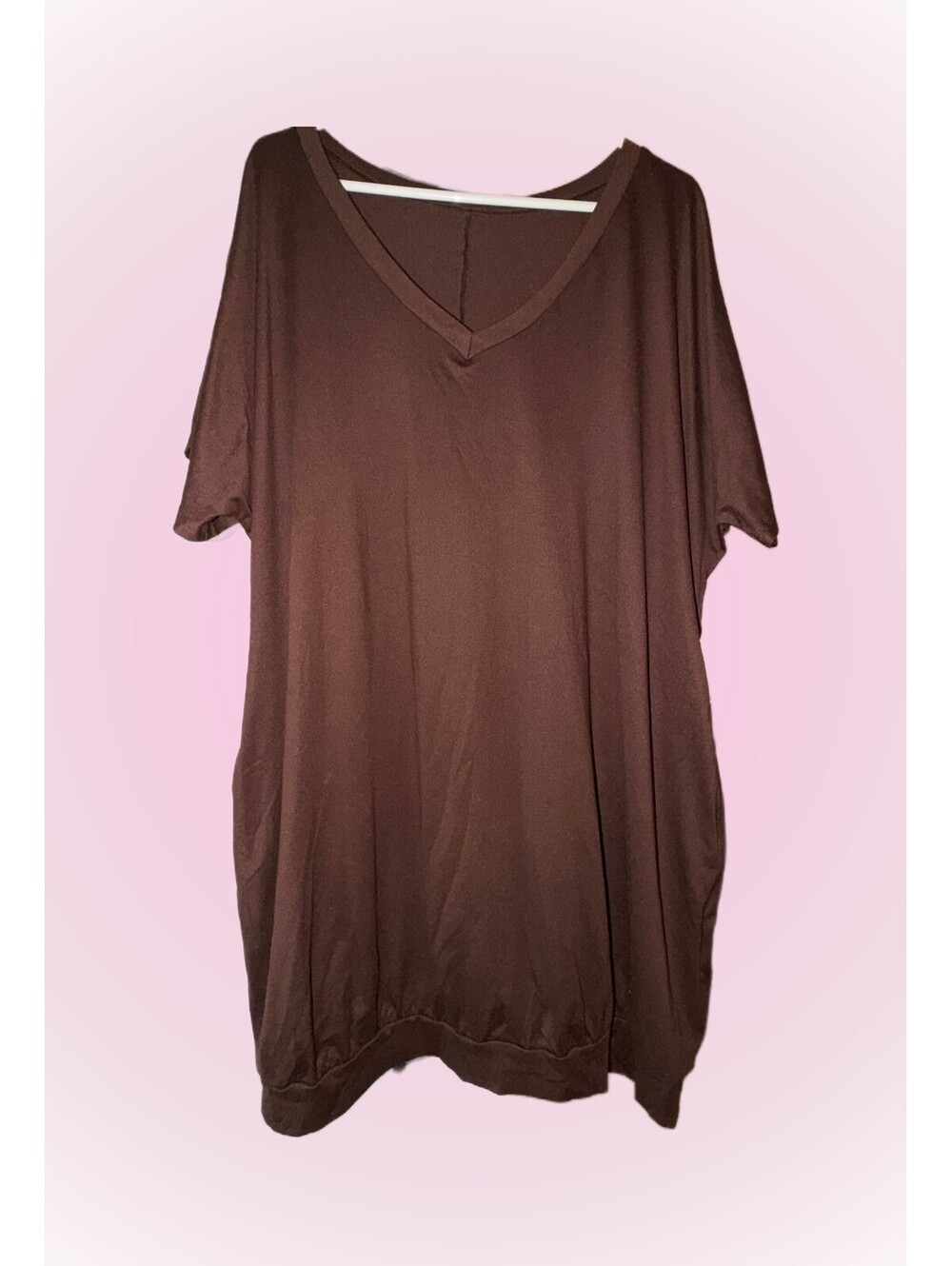 Womens Size 2XL Dark Brown Stretchy Dress by SHEIN | Pockets | NWOT